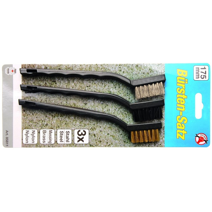 Conjunto de escovas de 3 peças 175 mm - código BGS85811