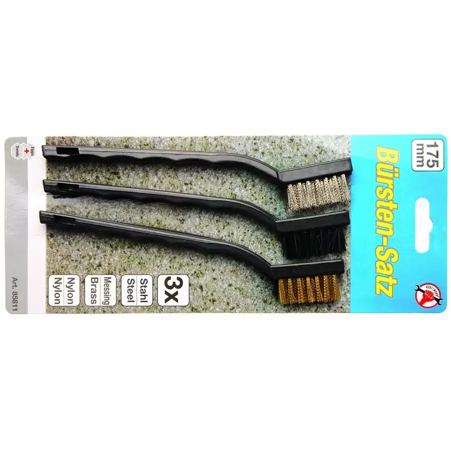 Conjunto de escovas de 3 peças 175 mm - código BGS85811 - image