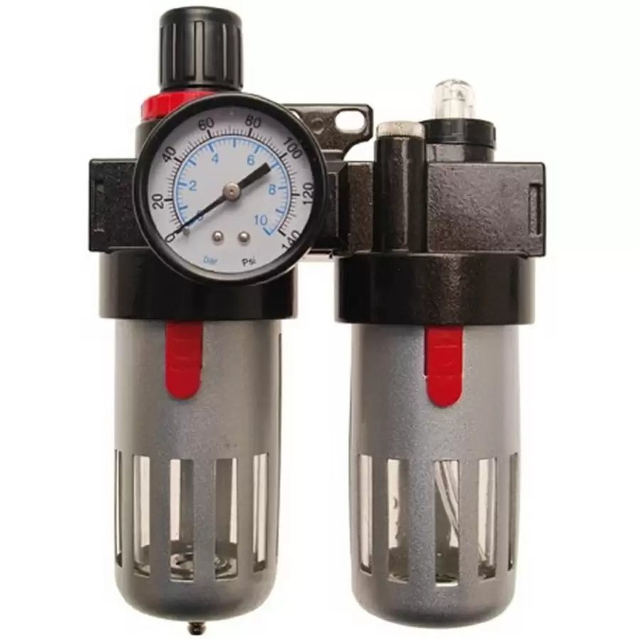 unidade de filtro de ar/lubrificador com regulador de pressão - código BGS8603 - image