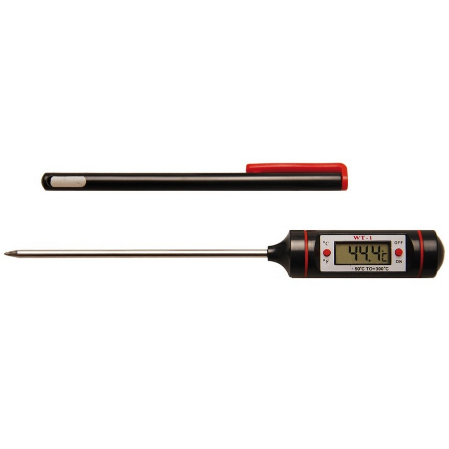 digital thermometer with stainless steel sensor probe - code BGS8714