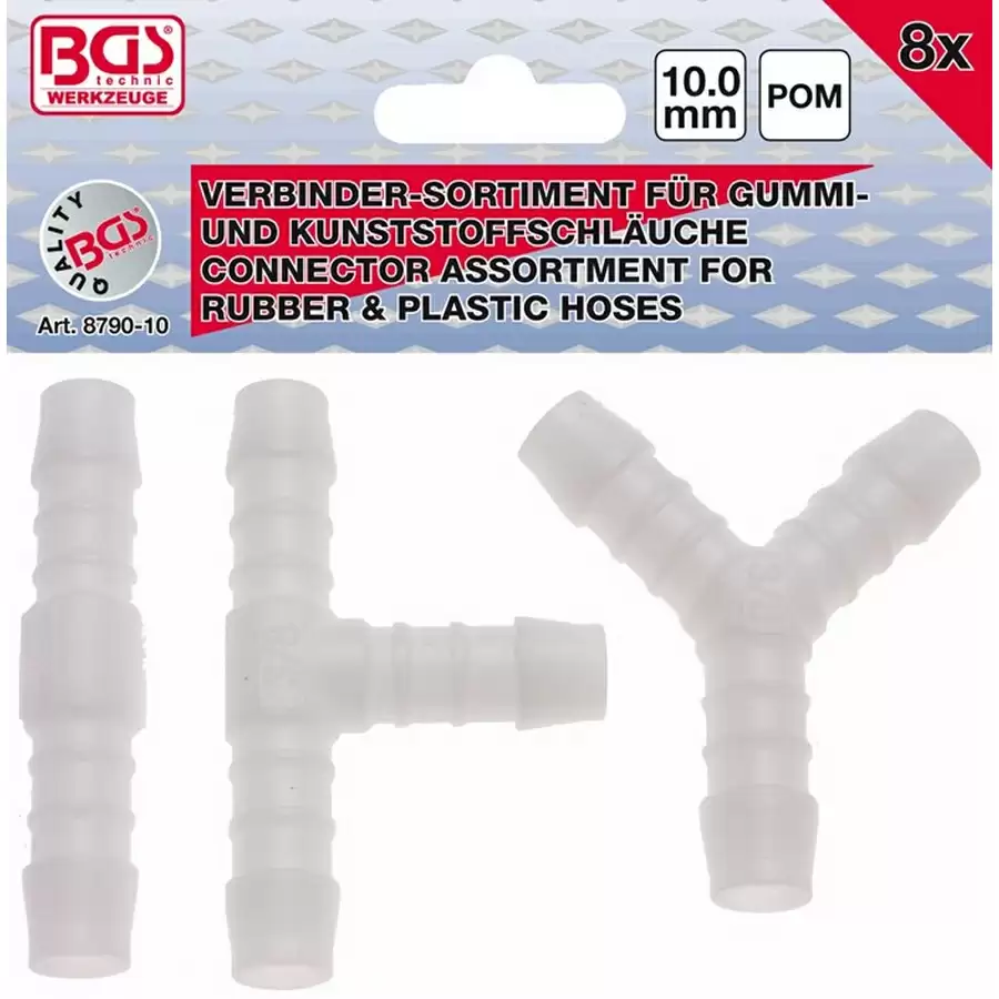 Assortiment de connecteurs de tuyau 10 mm - code BGS8790-10 - image