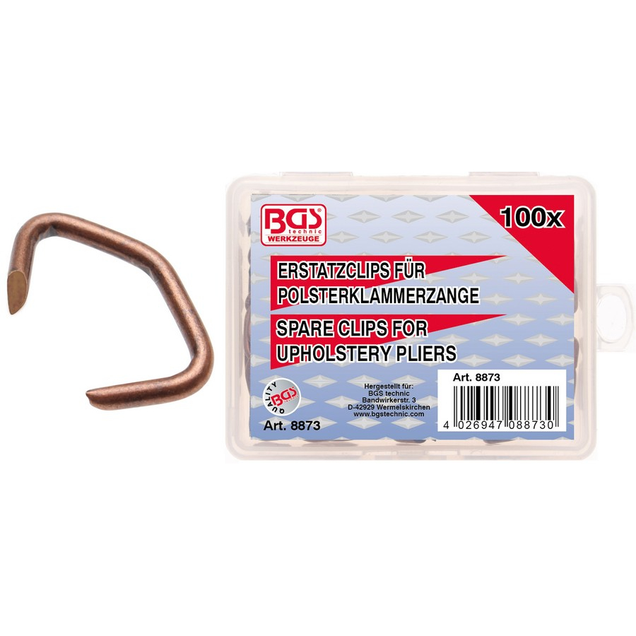 clips para tapicería 100 uds. - código BGS8873