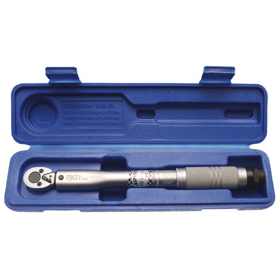 torque wrench 1/4'' 5-25nm'' - code BGS960