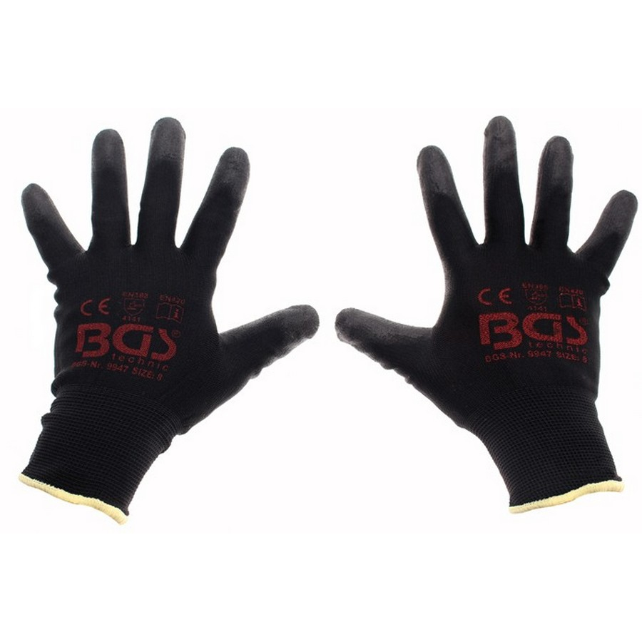 guantes de mecánico talla 8/m - código BGS9947