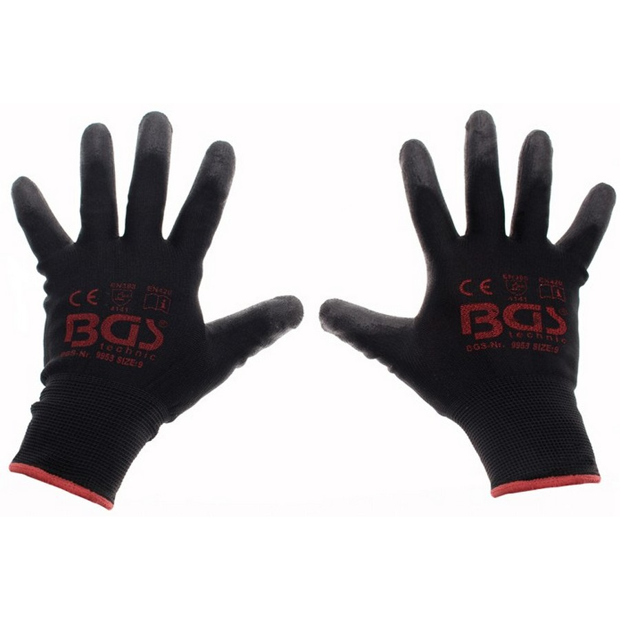guantes de mecánico talla 9/l - código BGS9953