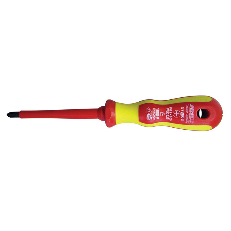 VDE Insulated Screwdriver PH1 x 80mm - Code 578602