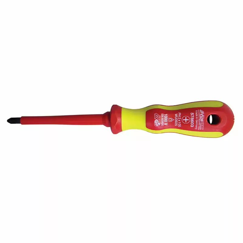 VDE Insulated Screwdriver PH1 x 80mm - Code 578602 - image