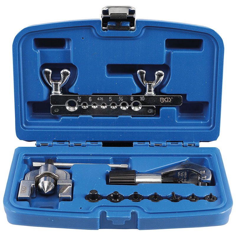 Double Flaring Tool Kit with Pipe Cutter 10pcs - Code BGS3058