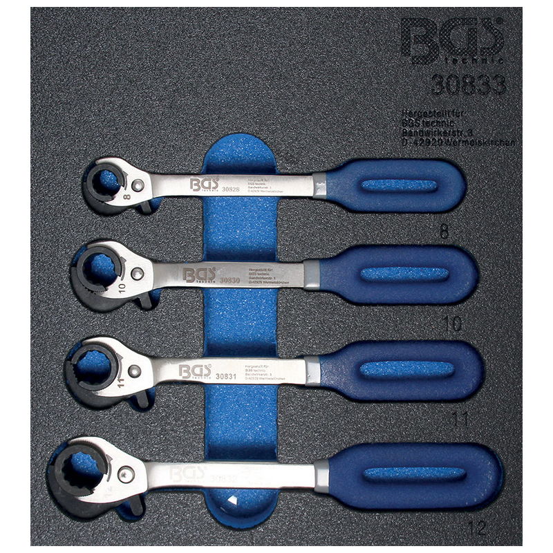 Tool Tray 1/6: Ratchet Wrench 4pcs - Code BGS30833
