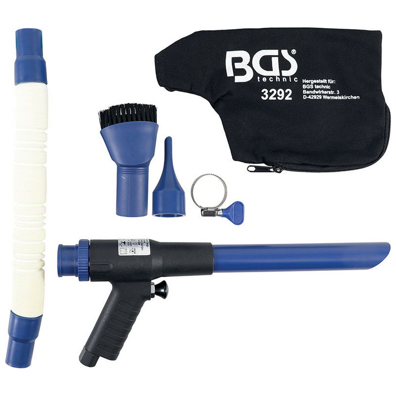 Suction and Air Blow Gun reversible 9pcs - Code BGS3292