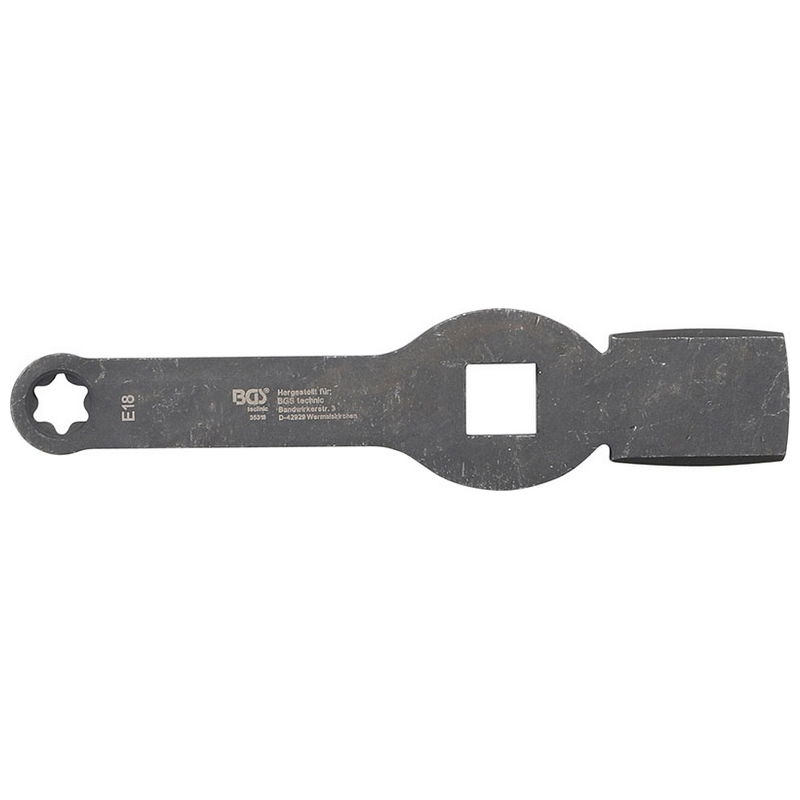 Slogging Ring Spanner E-Type (for Torx) with 2 Striking Faces E18 - Code BGS35318