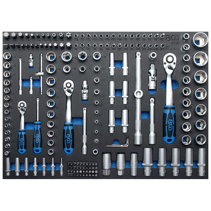Tool Tray 3/3: Socket Set 192pcs - Code BGS4036