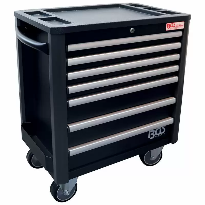 Workshop Trolley 7 Drawers extra low total Height empty - Code BGS4102 - image