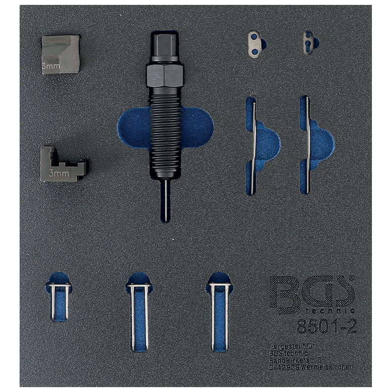 Supplementary Set for Timing Chain Riveting Device (BGS 8501) suitable for 3mm Chain Pins - Code BGS