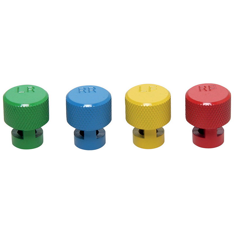 Colour Coded Tire Deflating Caps for ''TPMS'' Valves 4pcs - Code BGS9271