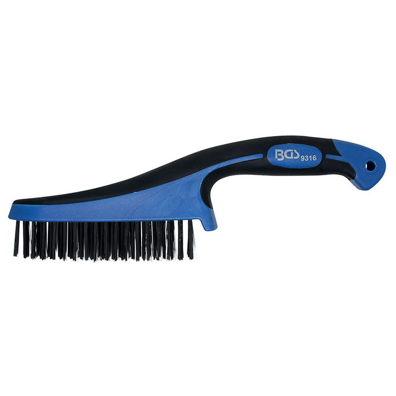 Steel Wire Brush with Plastic Handle 282mm - Code BGS9316