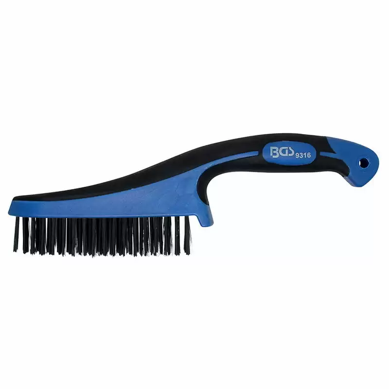Steel Wire Brush with Plastic Handle 282mm - Code BGS9316 - image