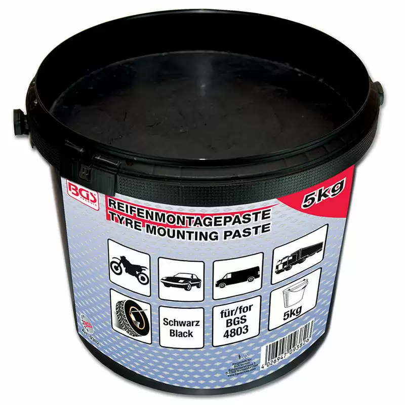 Tyre Fitting Frease black 5 kg - Code BGS9382 - image