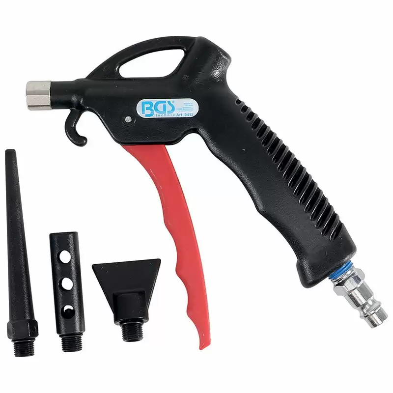 Air Blow Gun with 3 Attachments - Code BGS9413 - image