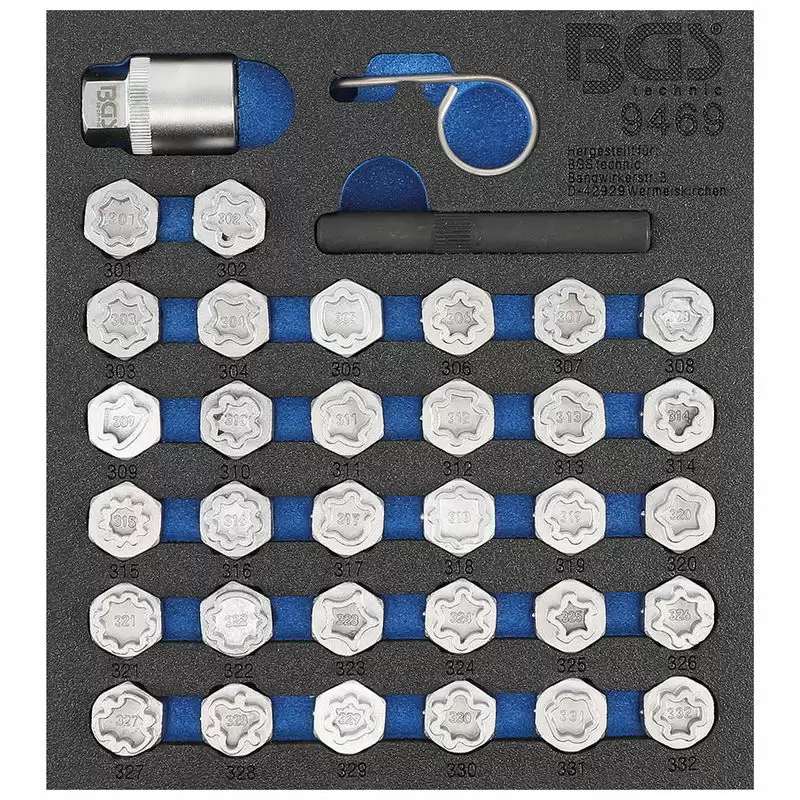 Rim Lock Socket Set for Mercedes 35pcs - Code BGS9469 - image