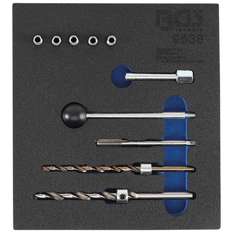 Tool Tray 1/6: Thread Repair Kit for Injector Fastening Screws 10pcs - Code BGS9538