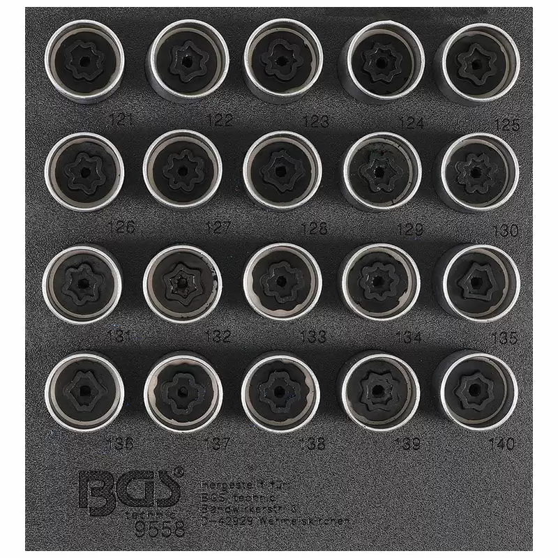 Set 20pz Inserti Speciali Per Bulloni Sicurezza Opel (Vers.C) - Codice BGS9558 - image