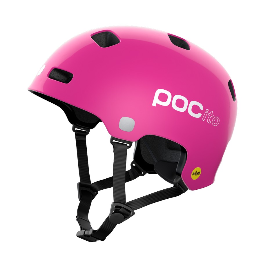 Casque de ski Pocito FORNIX Fluorescent Pink 2024 pour enfant