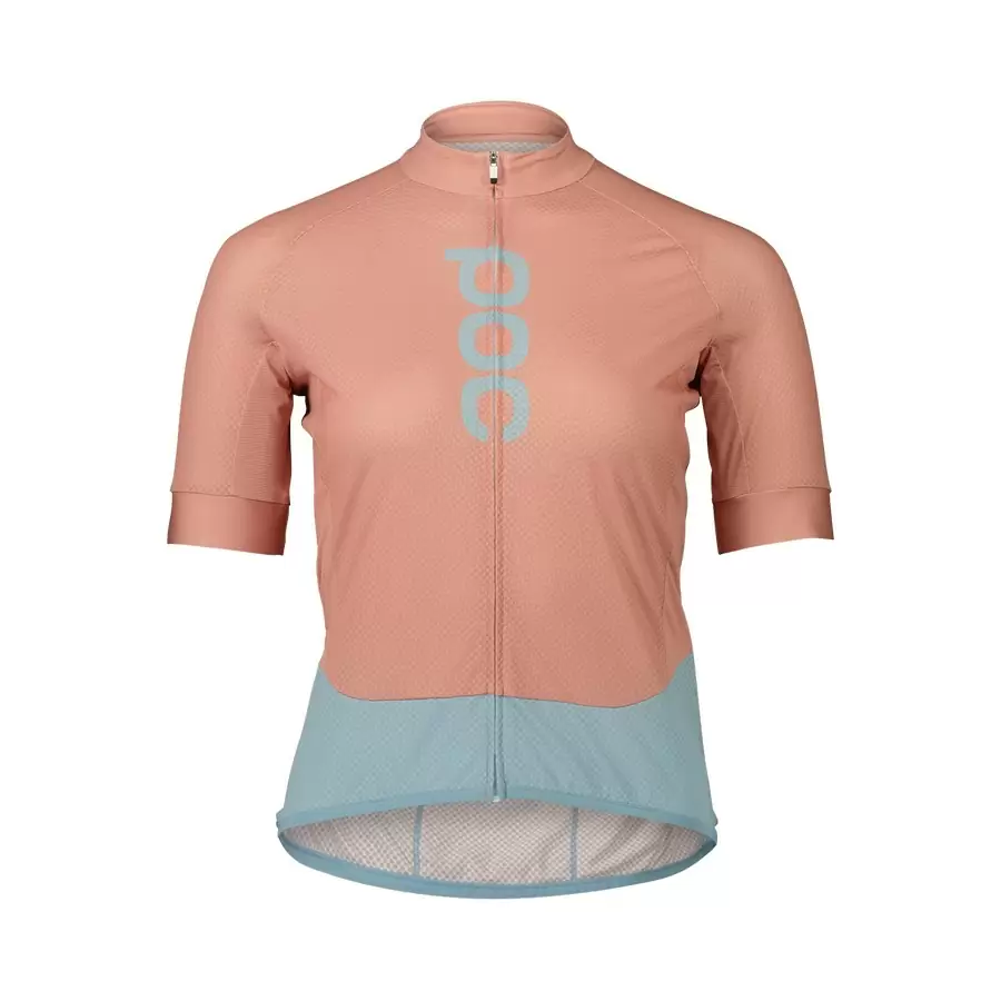 Maglia a Manica Corta Donna Essential Road Logo Jersey Rosa/Blu Taglia M - image