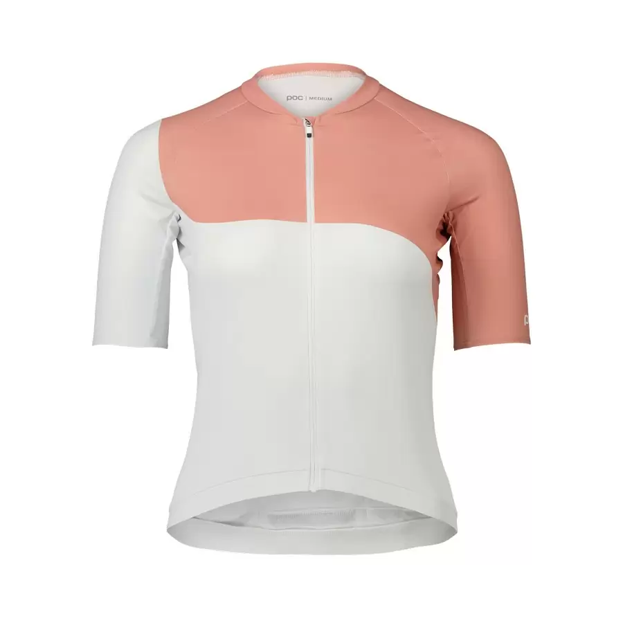 Maglia a Manica Corta Donna Essential Road Jersey Print Bianco/Rosa Taglia M - image