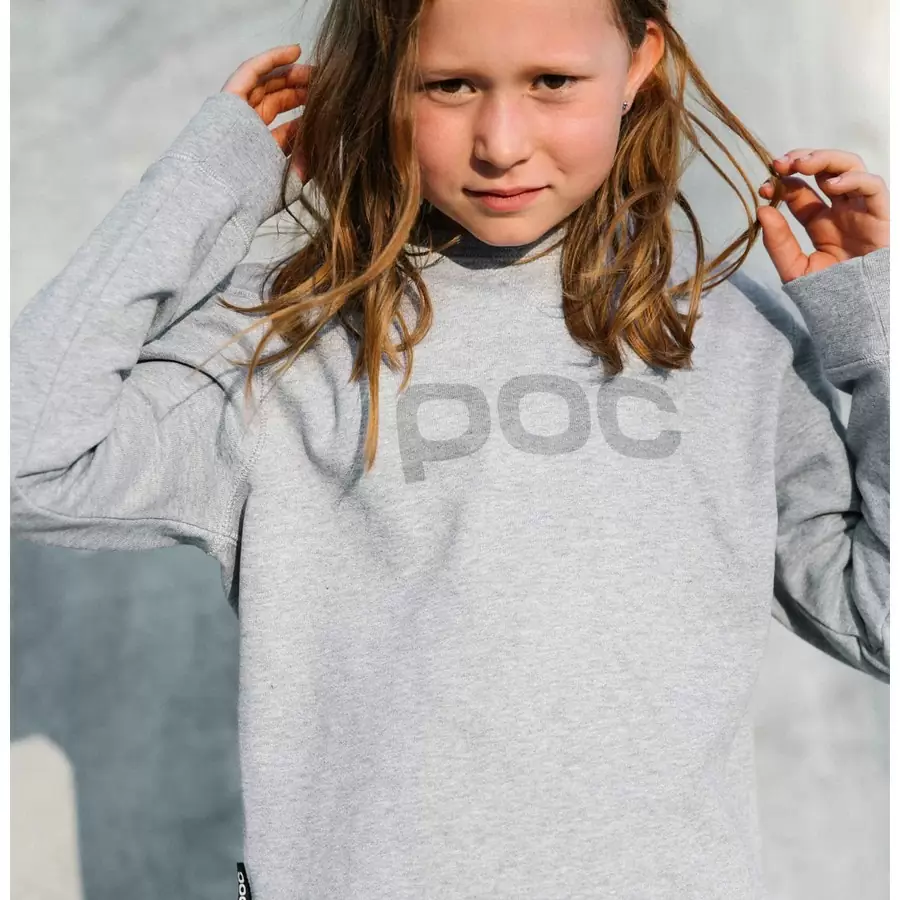 Sweatshirt POC Crew Jr Grey Melange kid 8 years #2