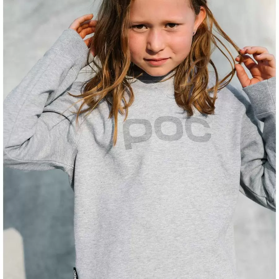 Felpa POC Crew Jr Grey Melange bambino 10 anni #2