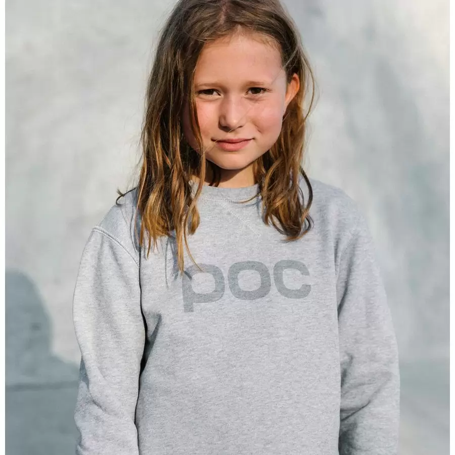 Felpa POC Crew Jr Grey Melange bambino 10 anni #3