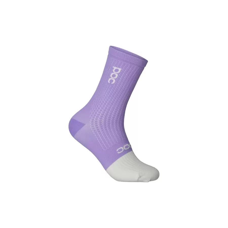 Calze Flair Sock Mid Viola/Bianco Taglia S (37-39) - image